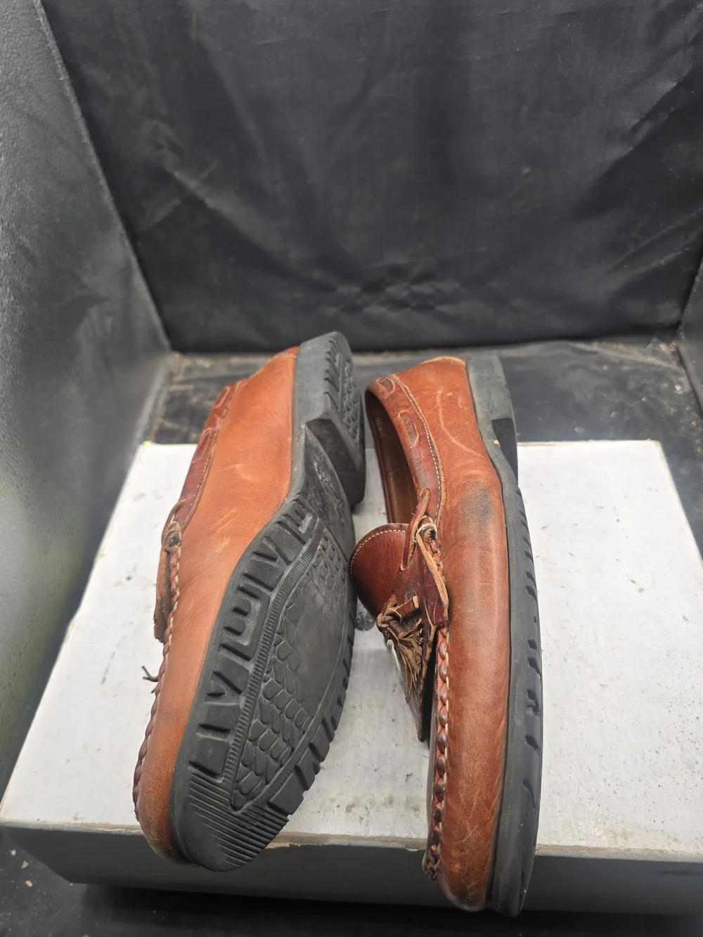 Allen Edmonds Chestnut Brown Leather Tassel Loafers